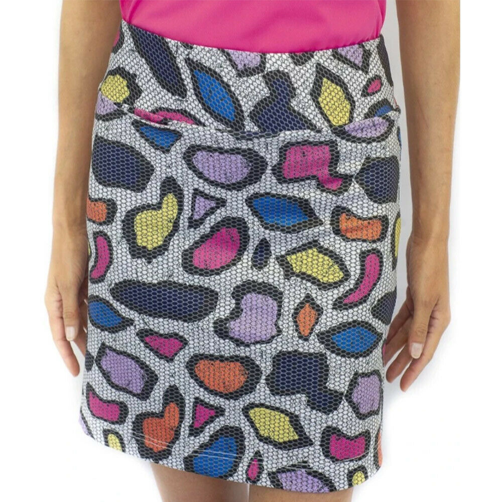 NWT GOLFTINI JUNGLE JUICE Multicolored PullOn Knit GOLF SKORT - S M L & XL
