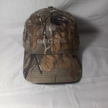 Camo Beck&#39;s Seed Baseball Hat Camouflage Cap Farmer Hunting Made In USA EUC - $13.85