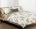 Calvin Klein Sandstorm Desert Moss 3P queen Duvet Cover set Parchment - $287.95