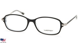 New Luxottica Lu 4335 C388 Top Black On Transparent Eyeglasses 55-17-135 B38mm - £39.16 GBP