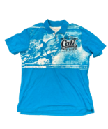 Roebuck &amp; Co Mens Blue Big Waves Pacific Cali Wave Riders Polo Shirt Siz... - £9.32 GBP