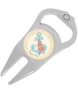 Anchor and Roses Golf Ball Marker Divot Repair Tool Bottle Opener - €10,02 EUR