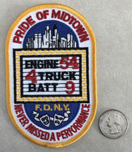 FDNY New York Engine 54 4 Truck Batt 9 Pride Midtown Manhattan Embroider... - £195.81 GBP