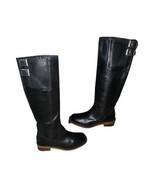 Lucky Brand Women&#39;s Andria Black Leather Tall Riding Boots Sz 5.5M  - $27.36 CAD
