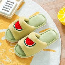 Winter House Women Slippers Cute Fruit Avocado Strawberry Bedroom Couples Shoes  - £21.23 GBP