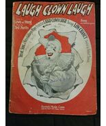 Vintage Sheet Music Laugh Clown Laugh Metro Goddwyn Mayer Production - $6.74