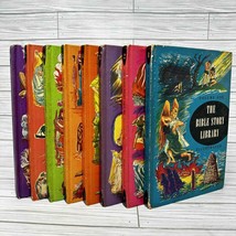 The Bible Story Library Illustrated 1963 Children Book Complete Set 8 Volume - £22.13 GBP