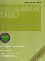 1980 Wimbledon sixth day Program - £49.91 GBP