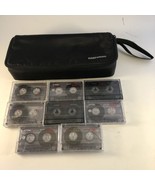 Case Logic Cassette 15-Tape Carry Case Holder Black Zip w/ 8 TDK Blank C... - £19.46 GBP