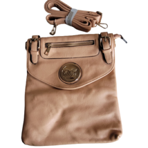 Tan Camel Handbag Purse Bag Shoulder Messenger Cross Body Faux Leather T... - $21.24