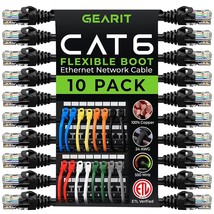GearIT Cat6 Cable 0.5 ft 6 in - Cat 6 Ethernet Cable, Cat6 Patch Cable,Network C - £32.64 GBP