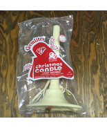 Vintage molded plastic electric drip look Christmas candle with bulb  - $19.75