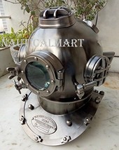 NauticalMart Antique US Navy V Mark Scuba Sea Diving Divers Helmet  - $329.00