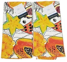 Mainstays Tropical Fruit Kitchen Towel 15&quot; x 25&quot;  Lot of 2 New  - $12.86