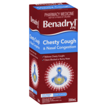 Benadryl PE Chesty Cough &amp; Nasal Congestion in a 200mL Berry Flavour - $81.40
