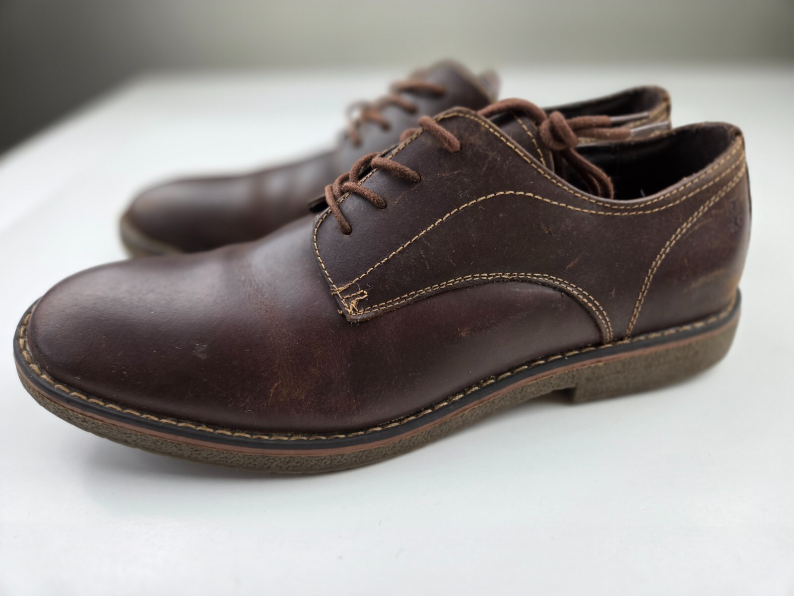 Izod Connor Brown Dress Shoes Size 10 D leather - $33.66