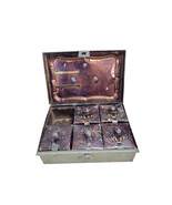 Antique Traveling Spice Box Poor Condition Missing 1 Tin - $30.00