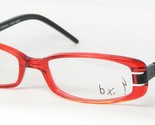 bx. X-516 24 TRANSPARENT RED WHITE BLACK EYEGLASSES GLASSES 50-15-135mm ... - $59.40