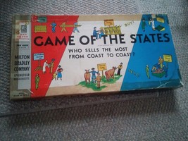 001 Vintage 1954 Milton Bradley Board Game of the States Who Sells The Most - $24.99