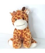 Baby Plush Giraffe 12&quot; Stuffed Animal Gold Glitter Eyes Brown Tan Plushy... - $22.76