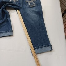 Earl Jean RN#89302 Women’s Blue Mid-Rise Cotton Blend Cropped Jeans Size 10 image 9