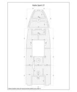 Hydra Sport 27 Swim Platform and Cockpit Boat EVA Faux Teak Deck Floor Pad - £1,192.73 GBP