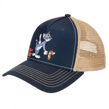 Tom and Jerry Shaking Hands Low Profile Snapback Hat Multi-Color - £20.83 GBP