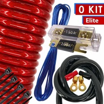 Hot 0 Gauge 6000W Car Amplifier Installation Power Amp Wiring Kit Red - £58.06 GBP