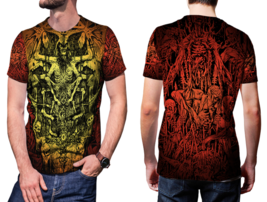 Satani Statue  T-Shirt Tees  For Men - £17.36 GBP