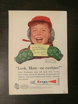 Vintage 1958 Crest Tooth Paste Norman Rockwell Kids Full Page Original Ad A3 - $6.64