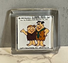 Flinstones Fred &amp; Barney VTG Magnet 1.75&quot; 1990 Hanna Barbera Prod Inc - $5.66