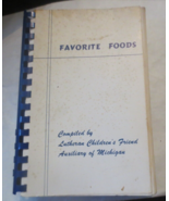 1967 Favorite Foods Cookbook by Lutheran Children&#39;s Friend Auxiliary of ... - £8.17 GBP