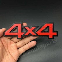 Chrome Red 4WD 4x4 Car Rear Trunk Tailgate Emblem s Decal Sticker SUV - £73.59 GBP