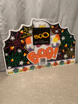Halloween Vintage Placemats-Ghost Webs Spiders 2 Pack NEW 90s Vinyl - £8.29 GBP