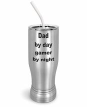 PixiDoodle Nerd Gamer Dad Insulated Coffee Mug Tumbler with Spill-Resistant Slid - £27.07 GBP+