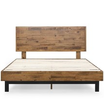 Queen Solid Wood Modern Platform Bed Frame with Adjustable Height Headboard - $14,753.35 MXN