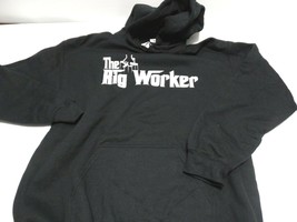 Gildan The Rig Worker Black Sweatshirt Hoodie Size M New (T14) - £4.28 GBP