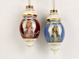 Set of 2 Christmas Ornaments, Symphony of Angels , Bradford Editions,  ORN-04 - £22.98 GBP
