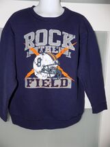 Hanes Rock The Field Blue Graphic Sweatshirt Size S Boy's - $10.00