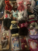 Lot Of 16 Beanie Babies 6” Tall + Attic Treasures + Teenies + Boos - $18.99