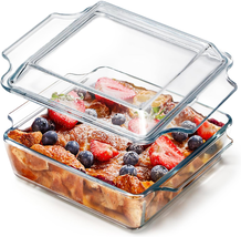 8X8 Baking Dish Square Casserole Baking Dishes with Glass Cover Glass - $89.82 CAD
