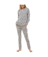 Roudelain Womens Drop Shoulder Hoodie and Slim Leg Pant Lounge Set Large... - $17.84