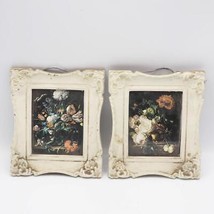Paire De et + Floral Imprimé Mural Tentures - £33.72 GBP