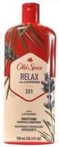 1 Old Spice Relax With Lavender 2In1 Smoothing Shampoo &amp; Conditioner 25.3 Fl Oz - £16.41 GBP