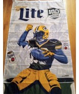 Green Bay Packers 100 Seasons Miller Lite Flag / Banner 30&quot; X 48&quot;  - £17.40 GBP