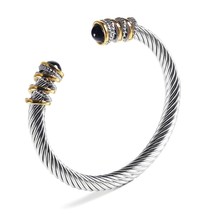 Cross cable bracelet stainless steel bracelet Day and - £41.06 GBP