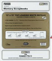 Pioneer Universal Top - Loading Page Protectors 5/Pkg  (W/White Inserts) - £20.83 GBP