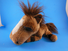 Russ Berrie Horse Pony Plush Jumbalaya with Large Big Eyes Vintage 8&#39; X 9&quot; - £11.86 GBP