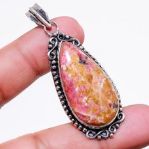 Rhodonite Pear Shape Gemstone Handmade Fashion Gift Pendant Jewelry 2.30&quot; SA 735 - £3.72 GBP