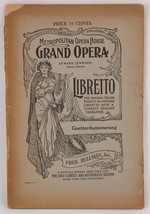 MET Grand Opera Libretto Gotterdammerung Richard Wagner English Translation - £7.86 GBP